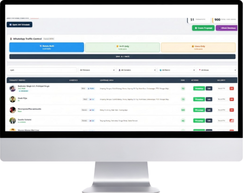 Samarata Management System dashboard